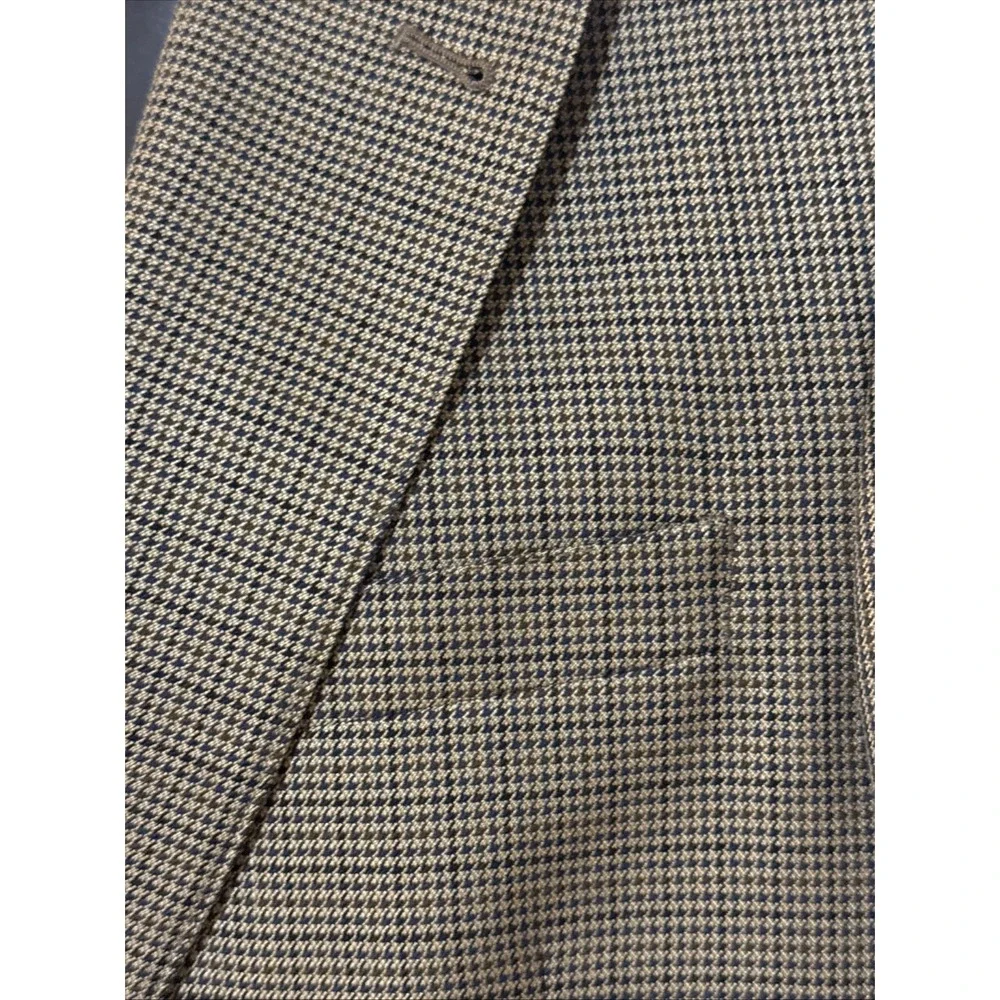 Jos‎ A Bank Signature Gold 39R Allure Houndstooth Silk Wool Classic Heritage
